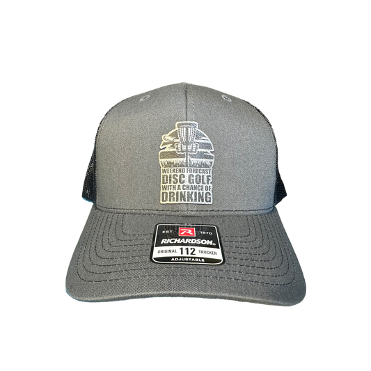 Disc Golf Weekend Forecast Disc Golf with a Chance of Drinking Patch Hat