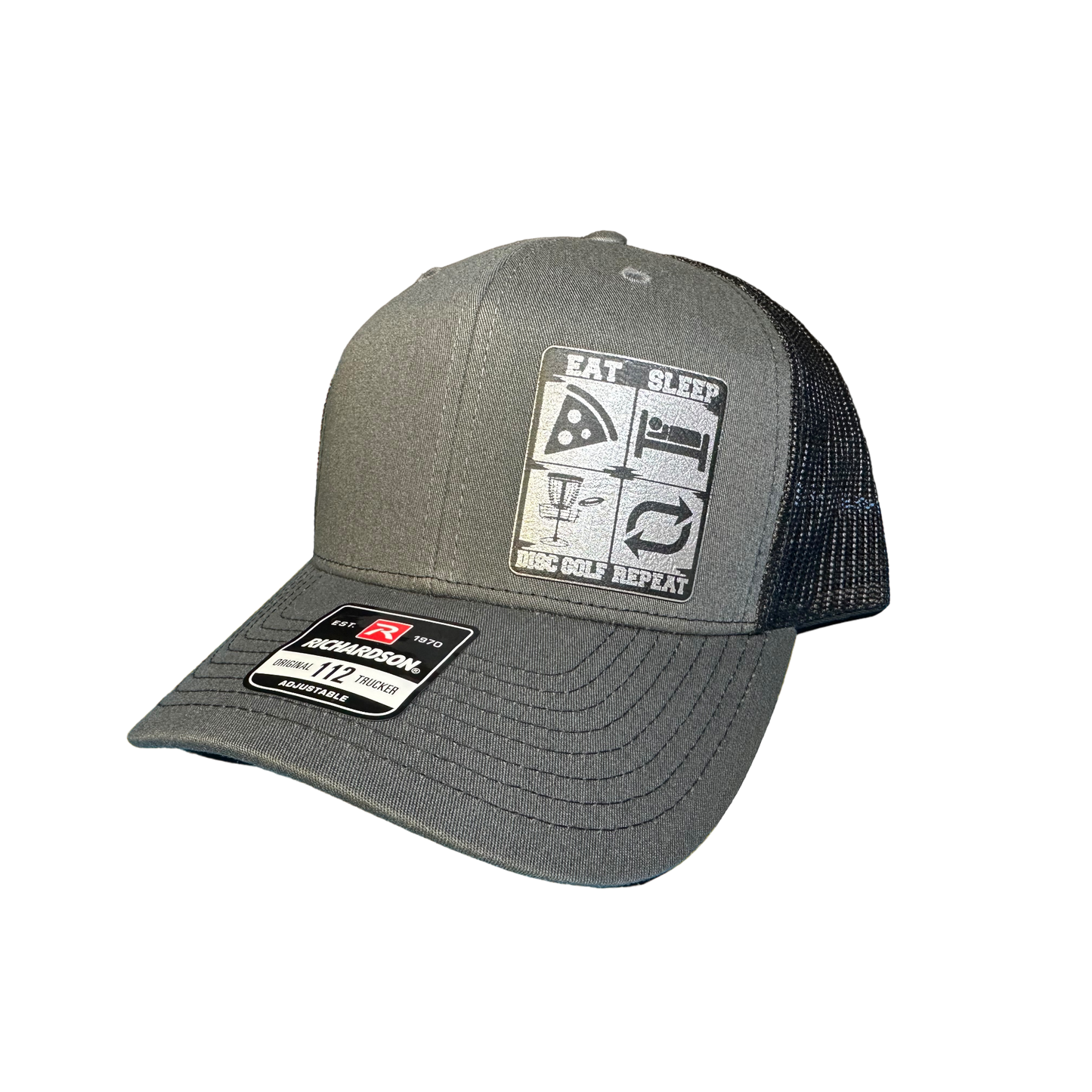 Disc Golf Eat, Sleep, Disc Golf, Repeat Patch Hat