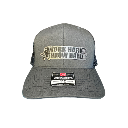 Disc Golf Work Hard, Throw Hard Patch Hat