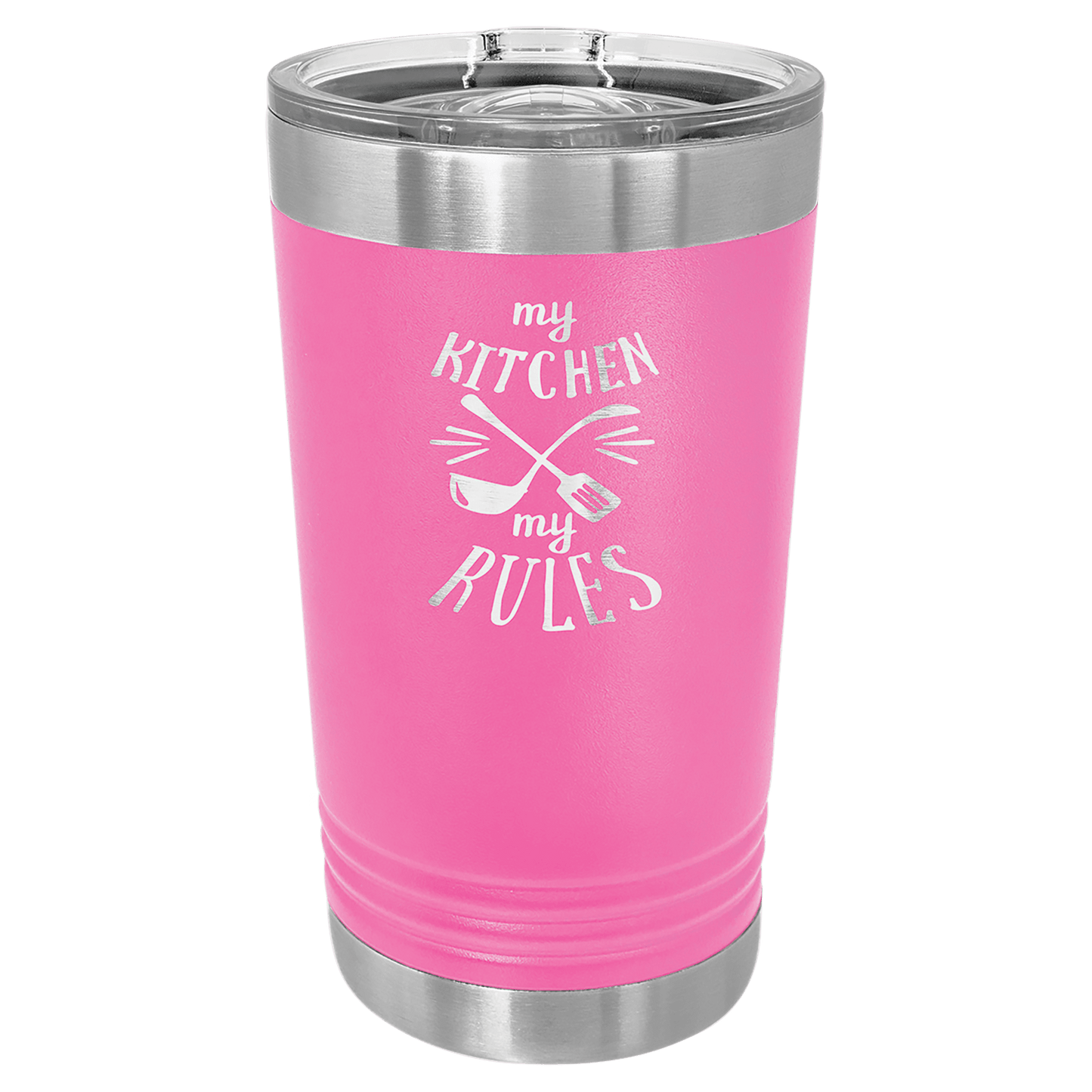 Your Logo on a Stainless Insulated 16oz Pint Tumbler with Slider Lid
