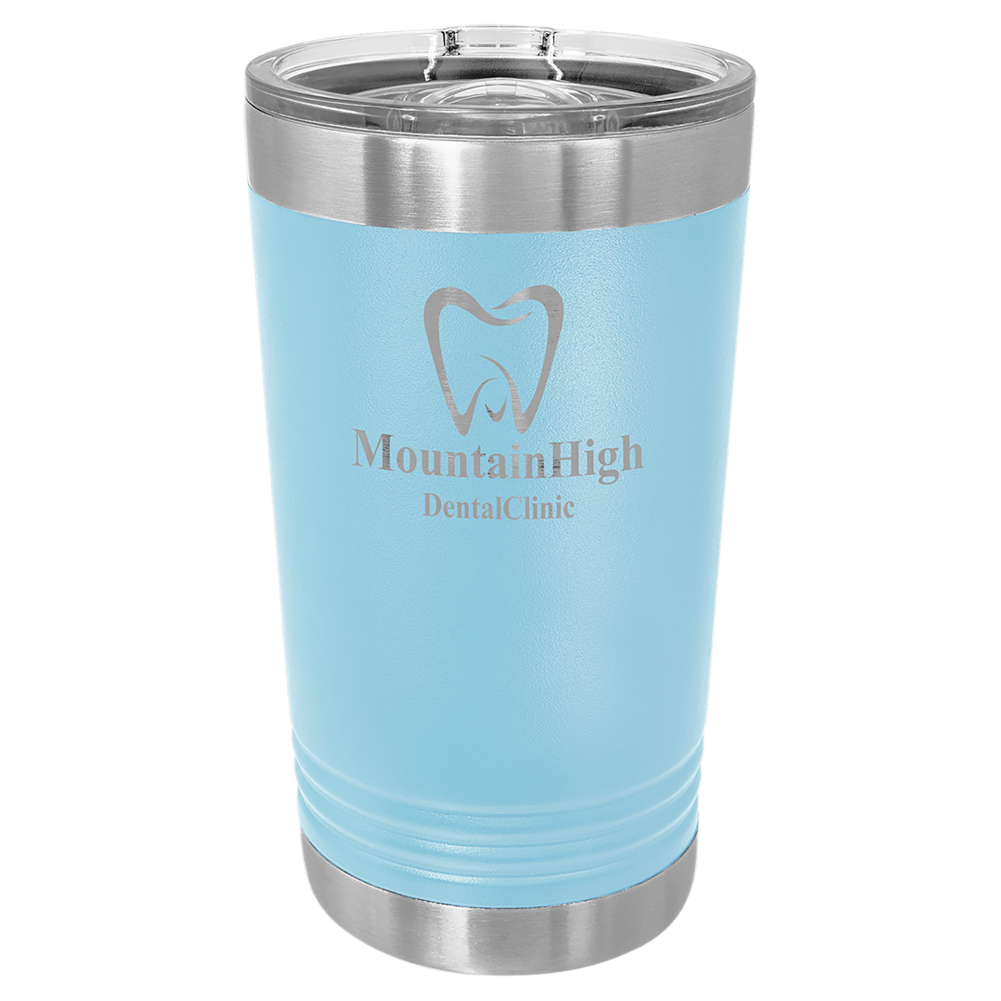 Your Logo on a Stainless Insulated 16oz Pint Tumbler with Slider Lid