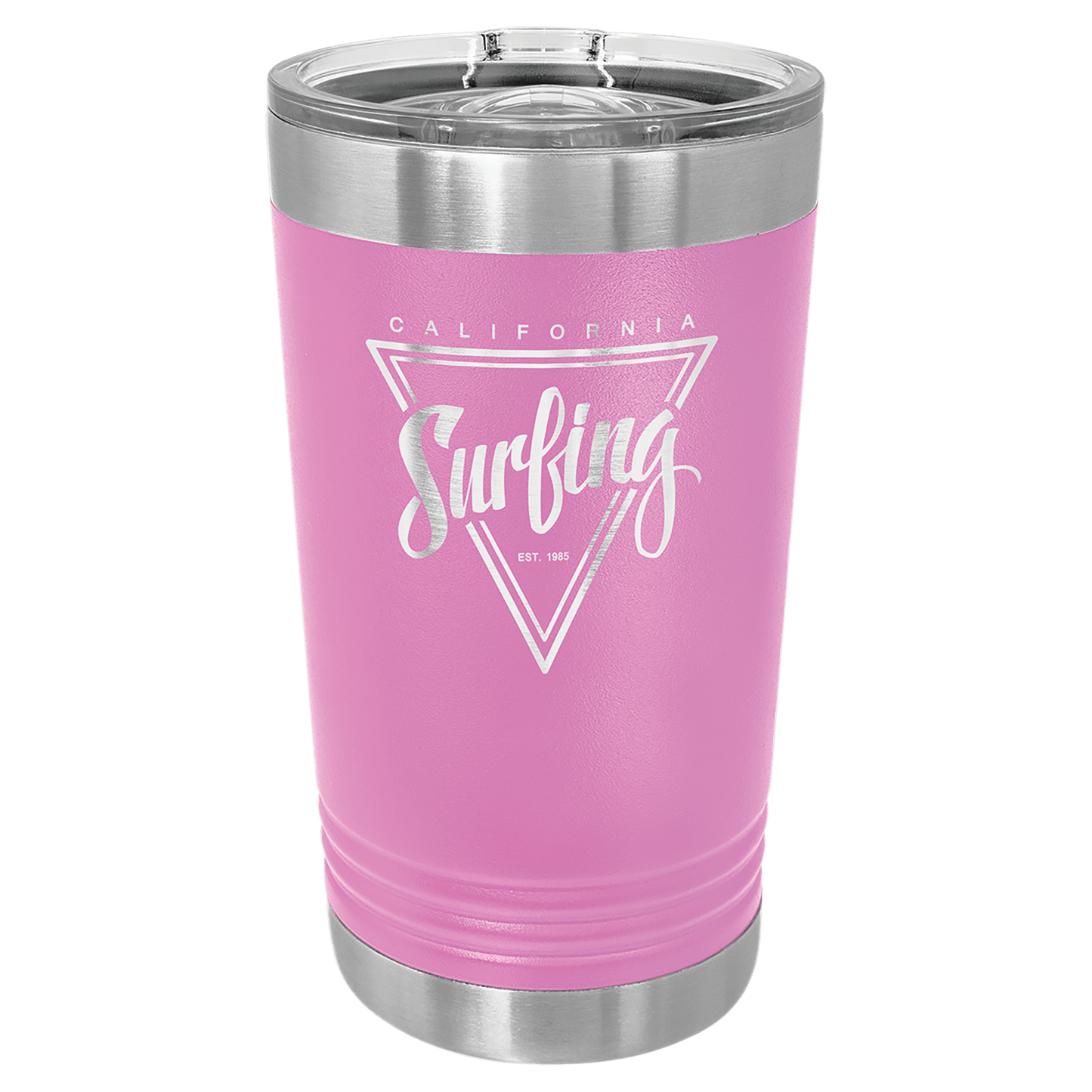 Your Logo on a Stainless Insulated 16oz Pint Tumbler with Slider Lid