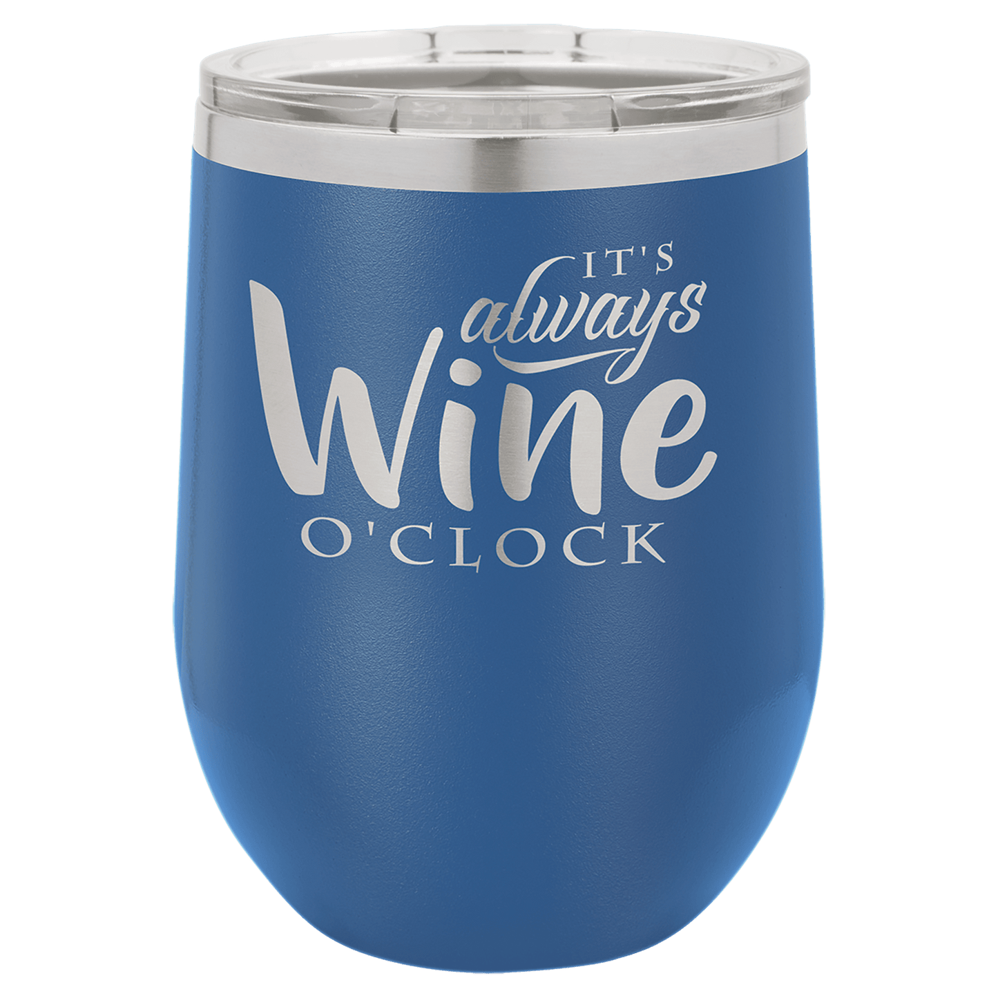 Your Logo on a 12oz Stemless Insulated Wine Tumbler with Lid