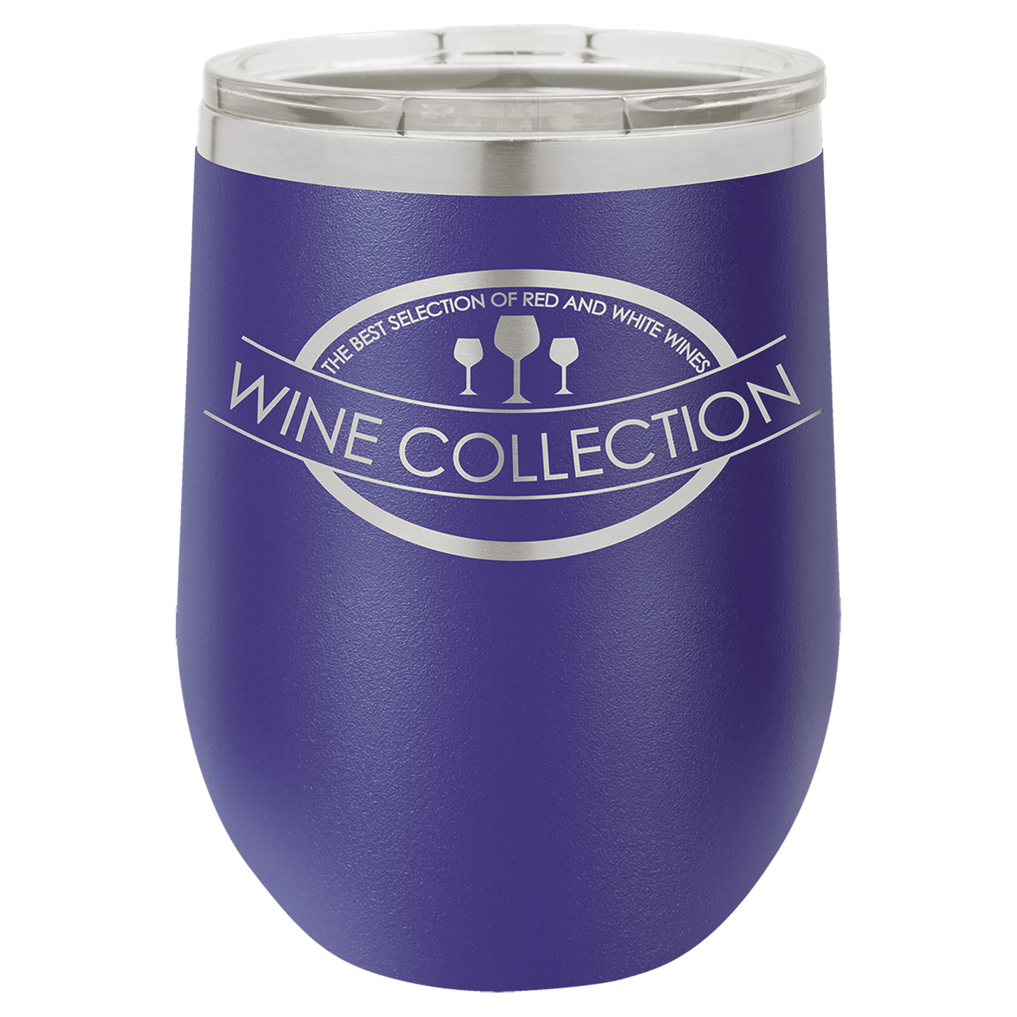 Your Logo on a 12oz Stemless Insulated Wine Tumbler with Lid