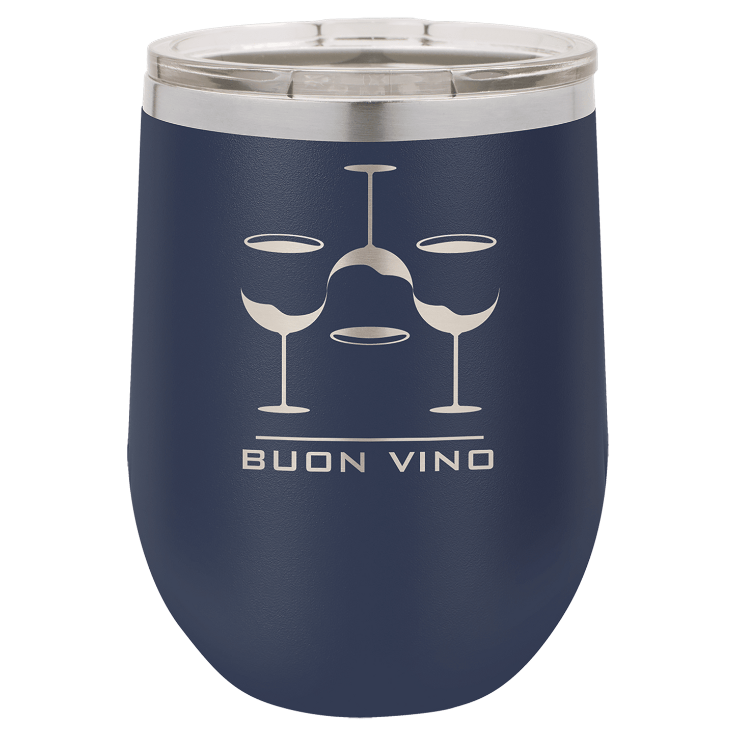 Your Logo on a 12oz Stemless Insulated Wine Tumbler with Lid