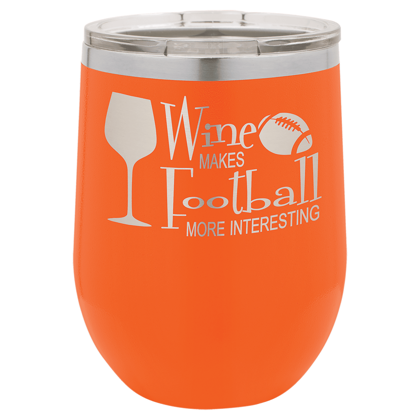 Your Logo on a 12oz Stemless Insulated Wine Tumbler with Lid