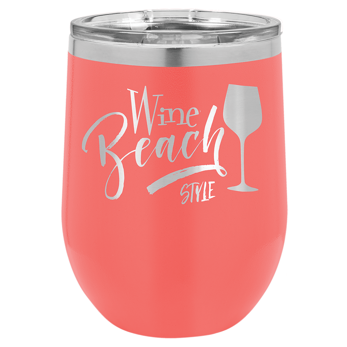 Your Logo on a 12oz Stemless Insulated Wine Tumbler with Lid