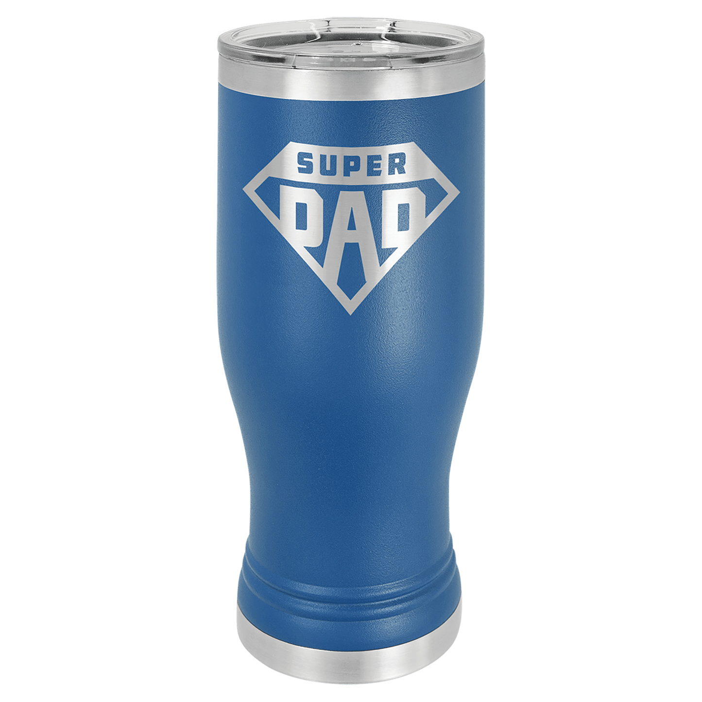 Your Logo on a 20oz Pilsner Tumbler with Clear Lid