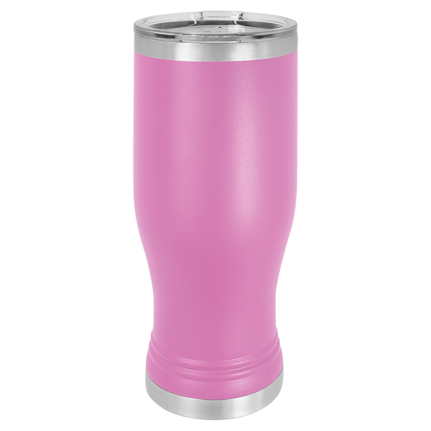 Your Logo on a 20oz Pilsner Tumbler with Clear Lid