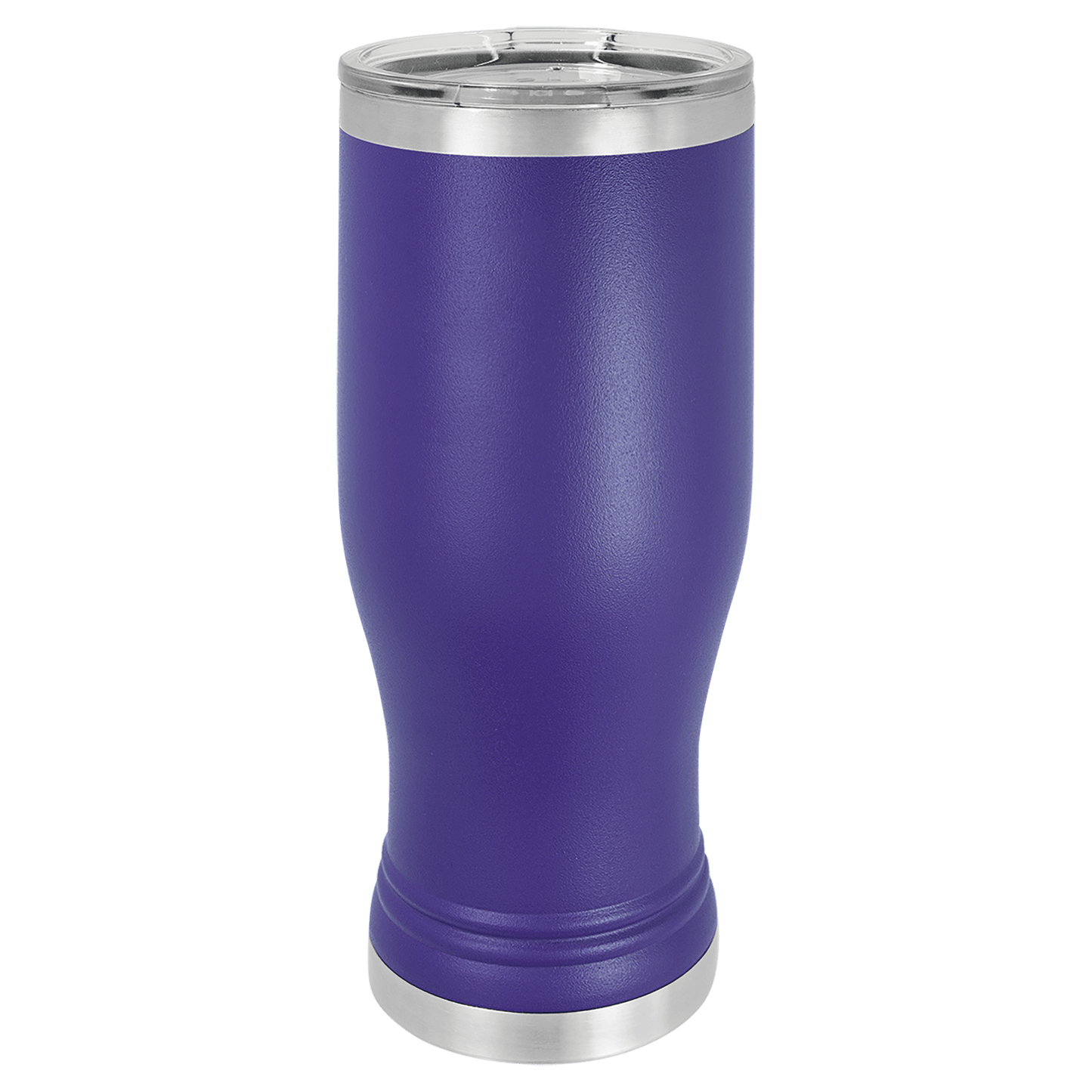 Your Logo on a 20oz Pilsner Tumbler with Clear Lid