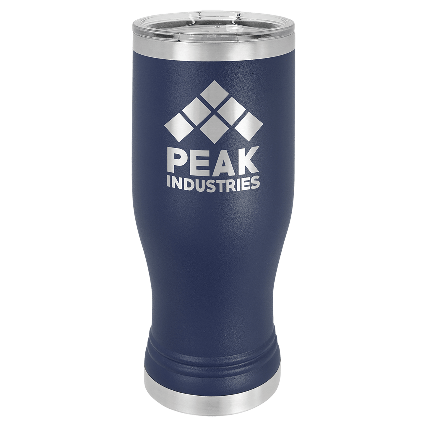 Your Logo on a 20oz Pilsner Tumbler with Clear Lid