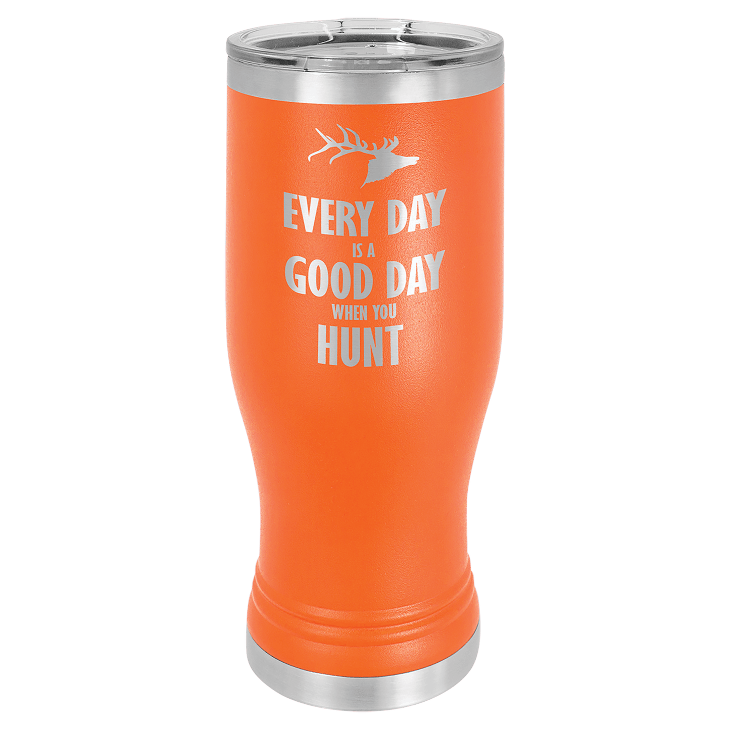Your Logo on a 20oz Pilsner Tumbler with Clear Lid