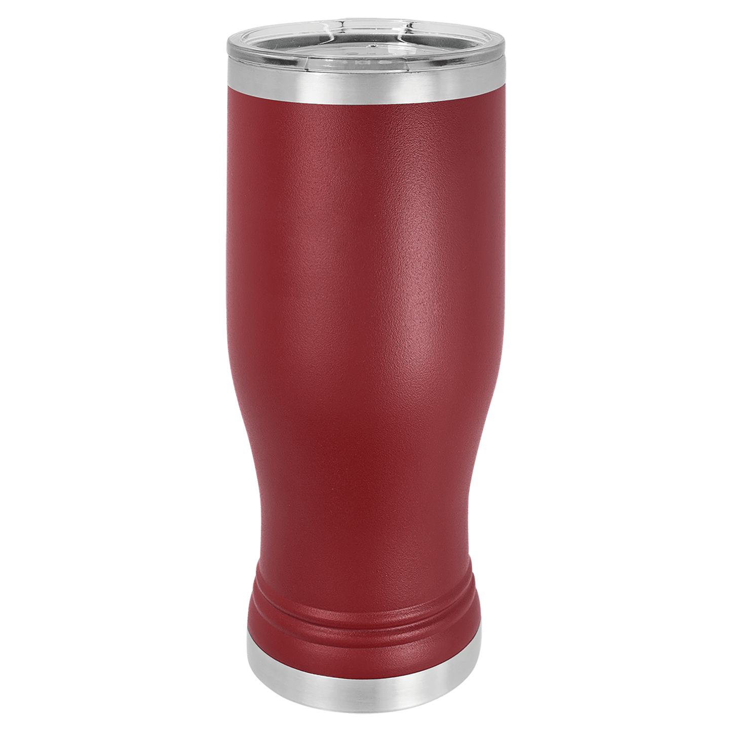 Your Logo on a 20oz Pilsner Tumbler with Clear Lid