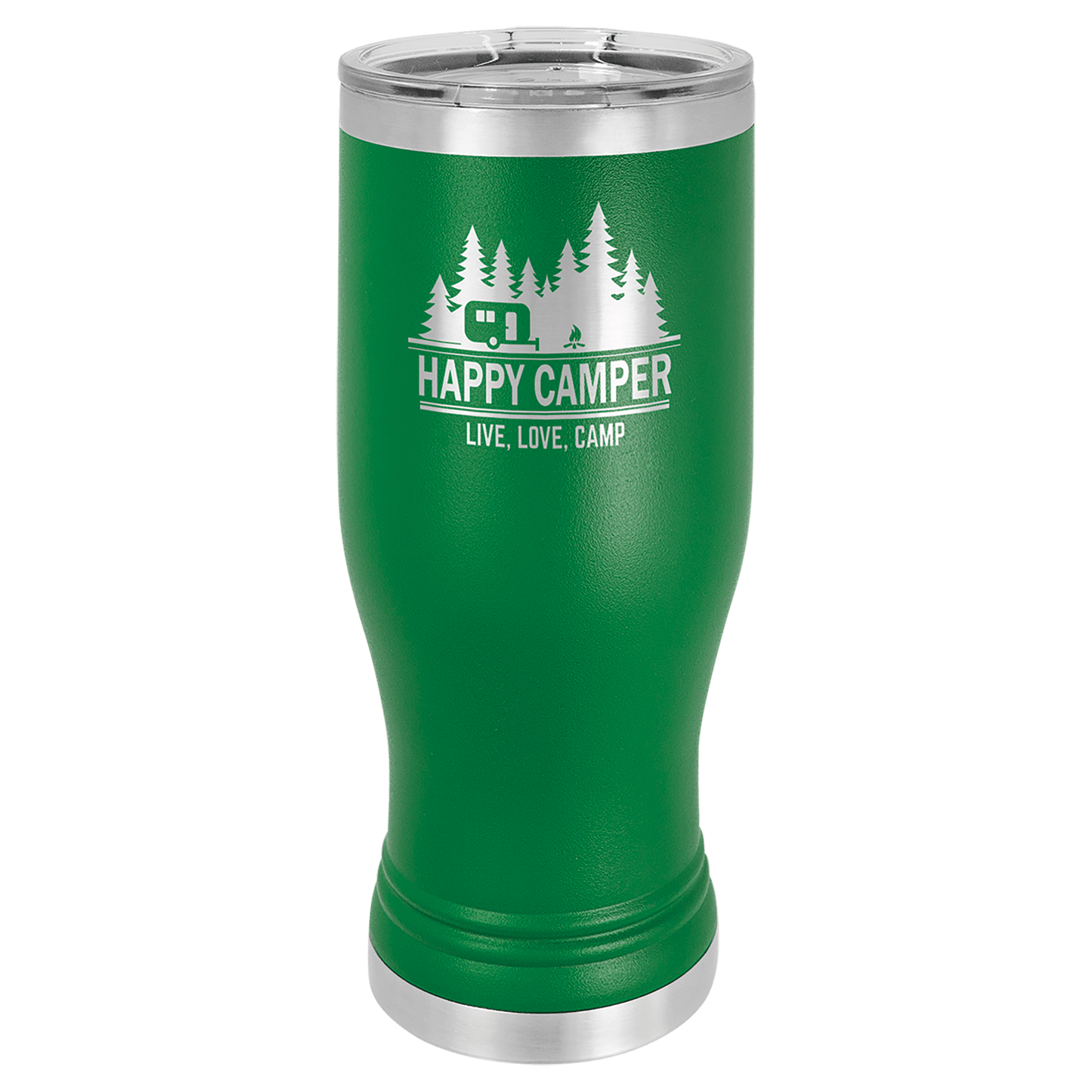 Your Logo on a 20oz Pilsner Tumbler with Clear Lid