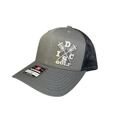 Disc Golf X Basket Patch Hat