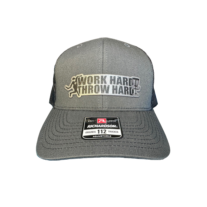 Disc Golf Work Hard, Throw Hard Patch Hat