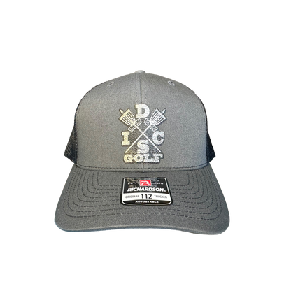 Disc Golf X Basket Patch Hat