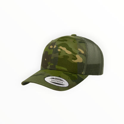 Your Logo on a Yupoong 6606 Trucker Hat - Solids & Camos