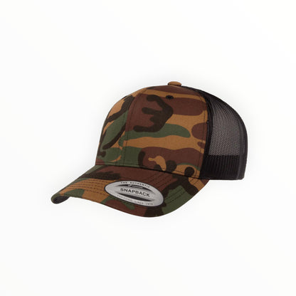 Your Logo on a Yupoong 6606 Trucker Hat - Solids & Camos