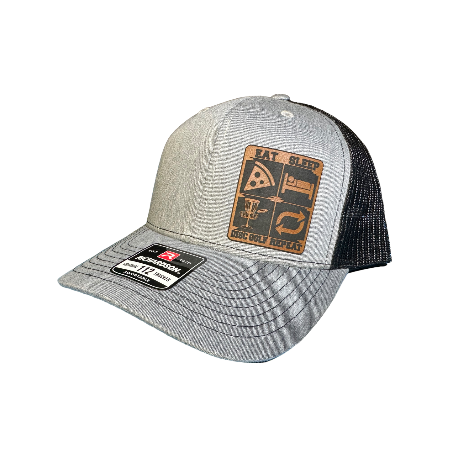 Disc Golf Eat, Sleep, Disc Golf, Repeat Patch Hat