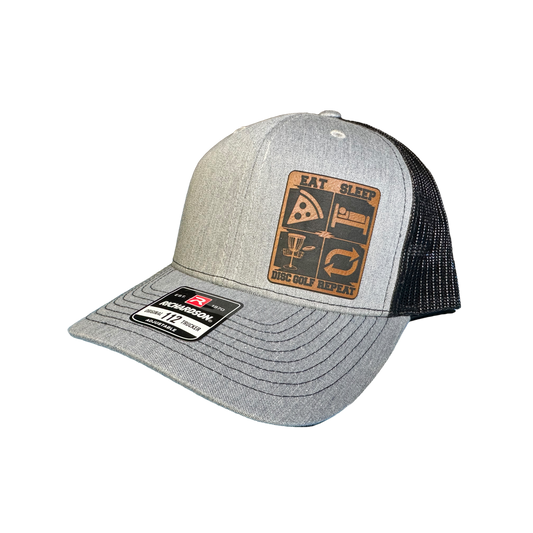 Disc Golf Eat, Sleep, Disc Golf, Repeat Patch Hat