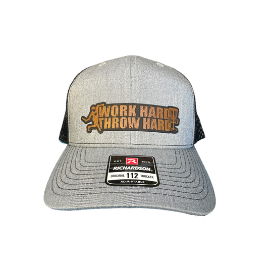 Disc Golf Work Hard, Throw Hard Patch Hat