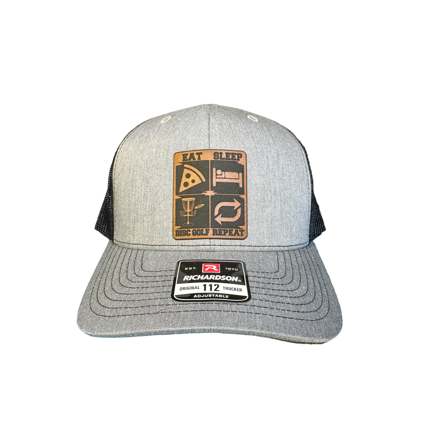 Disc Golf Eat, Sleep, Disc Golf, Repeat Patch Hat