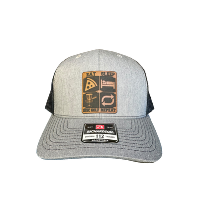 Disc Golf Eat, Sleep, Disc Golf, Repeat Patch Hat