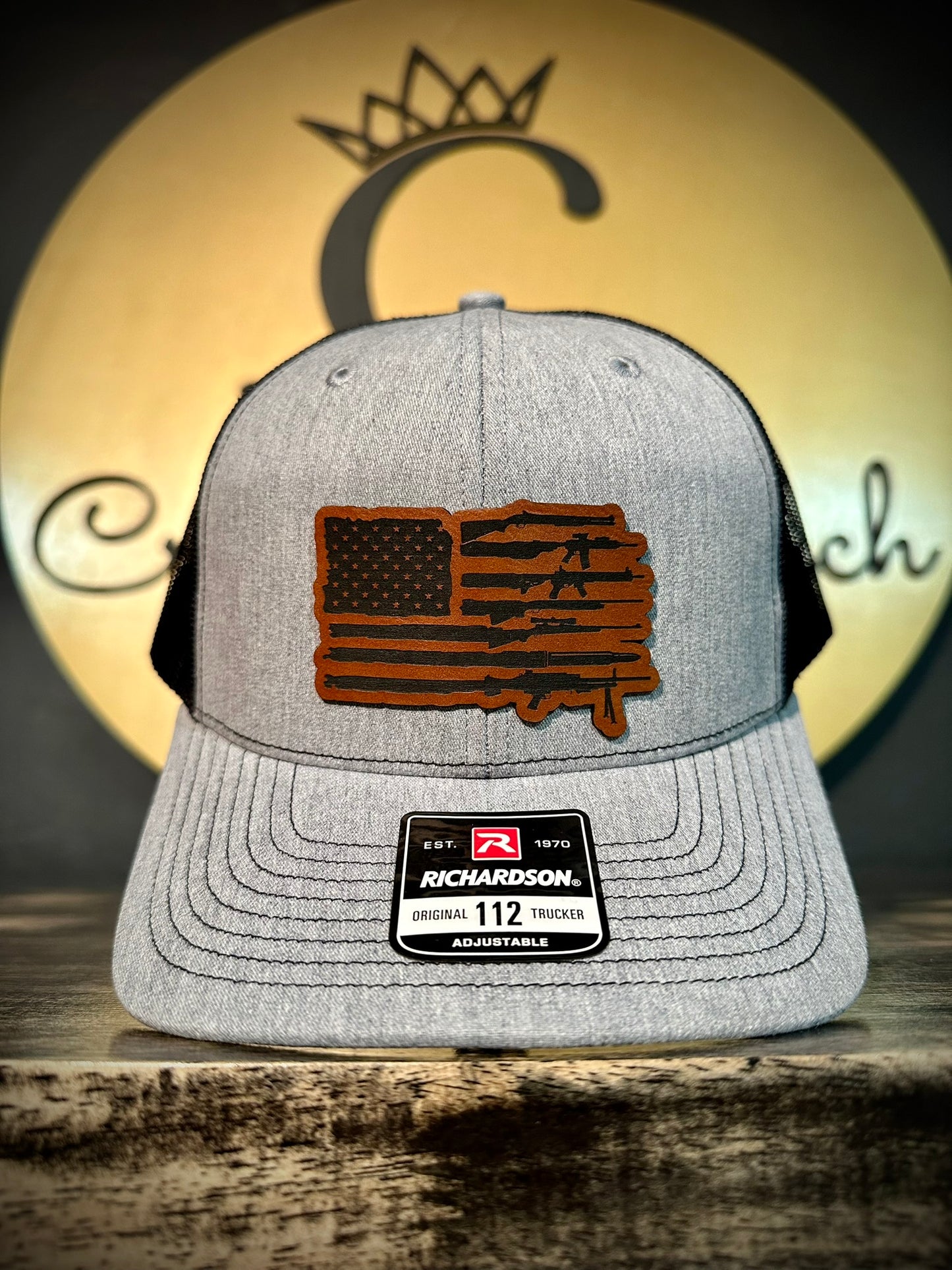 American Flag Guns Patch Hat