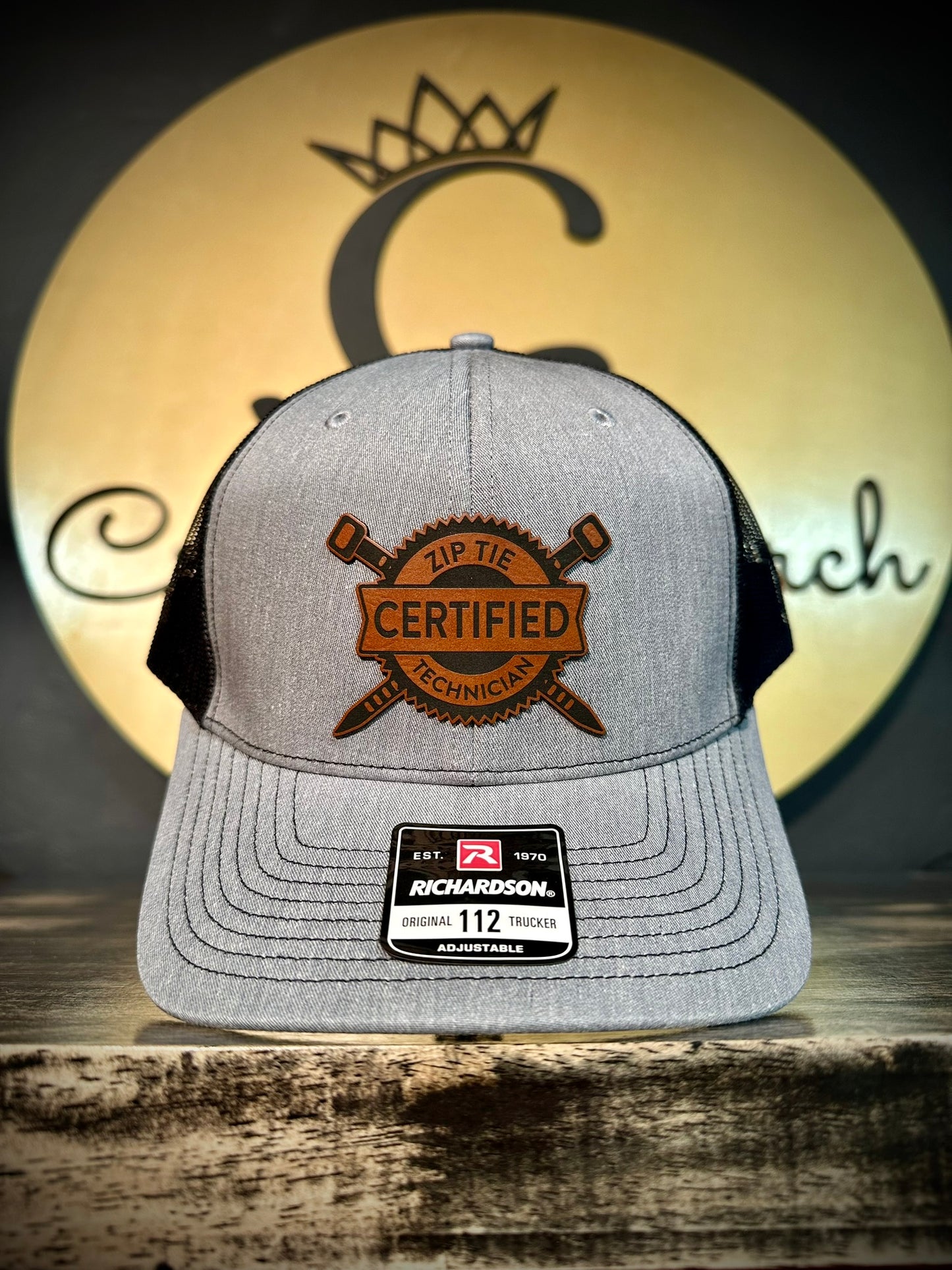 Certified Zip Tie Technician X Logo Patch Hat