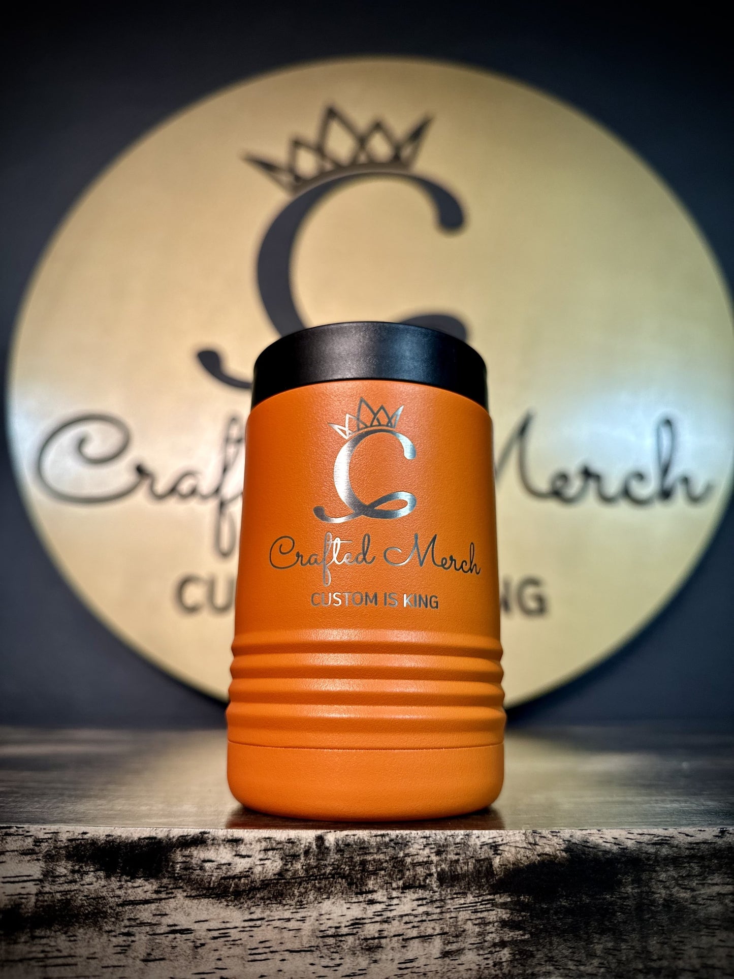 Your Logo on a Stainless Insulated 12oz Beverage Can or Bottle Holder