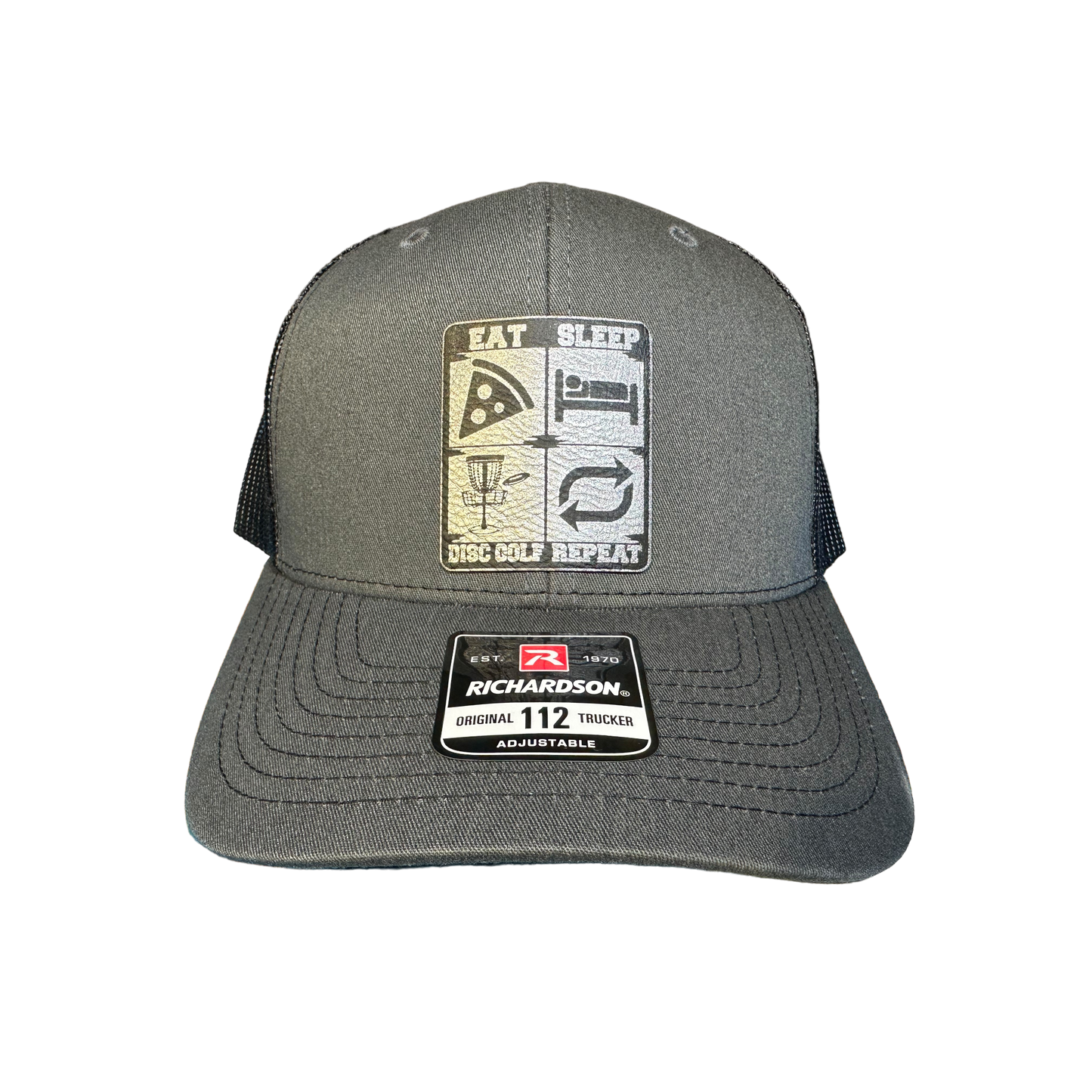 Disc Golf Eat, Sleep, Disc Golf, Repeat Patch Hat