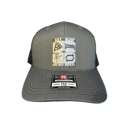 Disc Golf Eat, Sleep, Disc Golf, Repeat Patch Hat