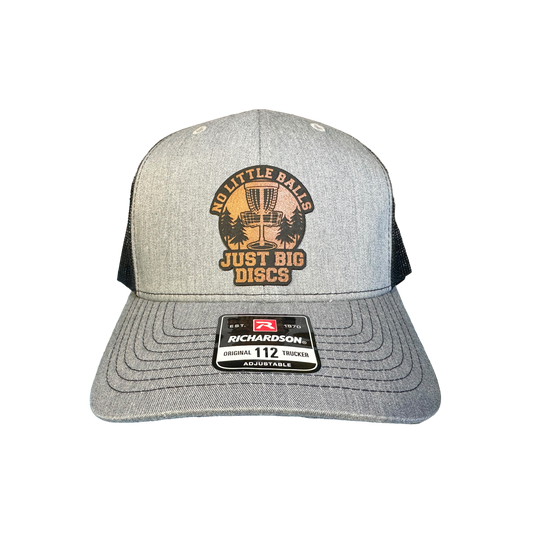 Disc Golf No Little Balls, Just Big Discs Patch Hat