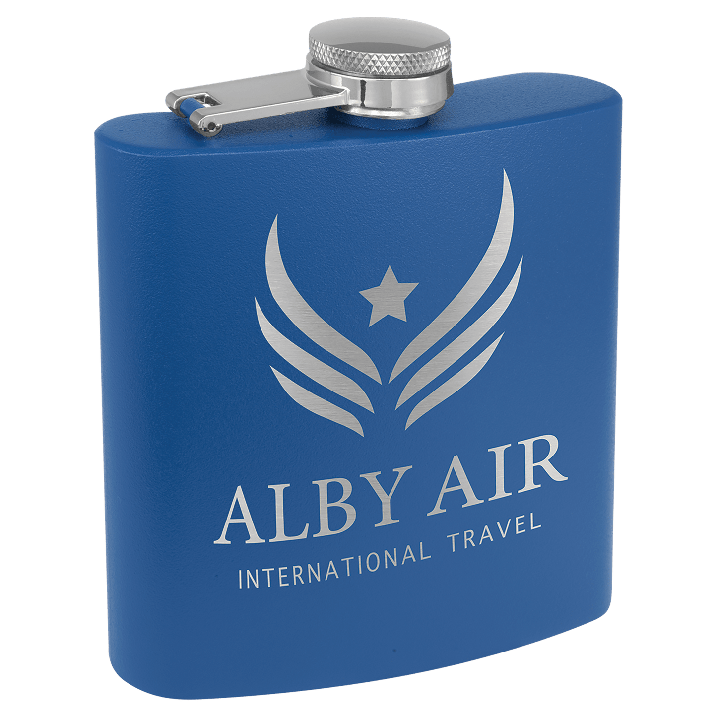 Your Logo on a 6oz Stainless Flask