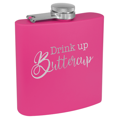 Your Logo on a 6oz Stainless Flask