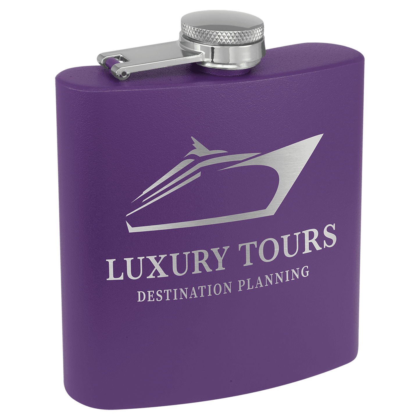 Your Logo on a 6oz Stainless Flask