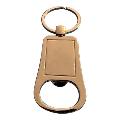 Your Logo on Stainless Anodized Aluminum Bottle Opener Keychain