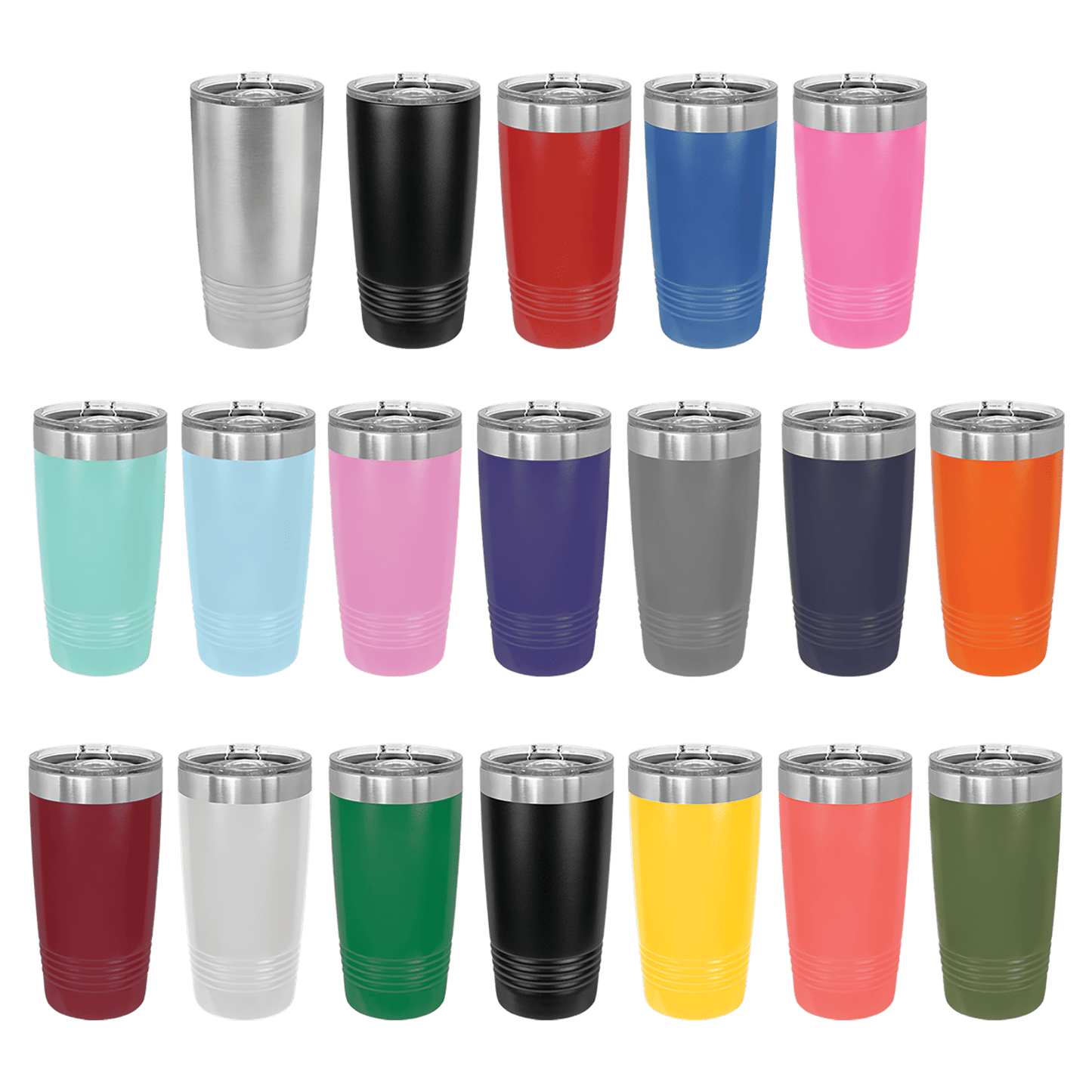 Your Logo on a Stainless Insulated 20oz Tumbler with Slider Lid