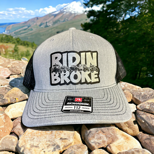 Ridin Broke UTV SXS Patch Hat