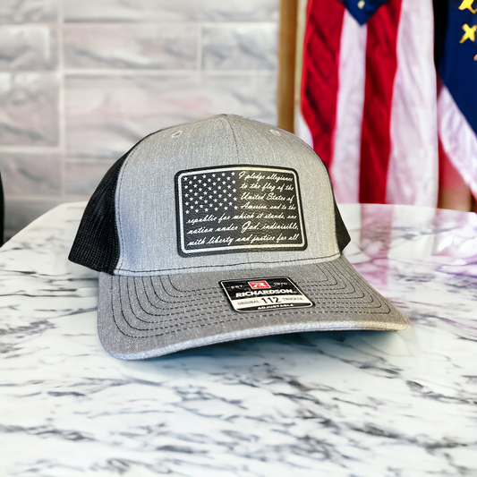 American Flag Pledge of Allegiance Patch Hat