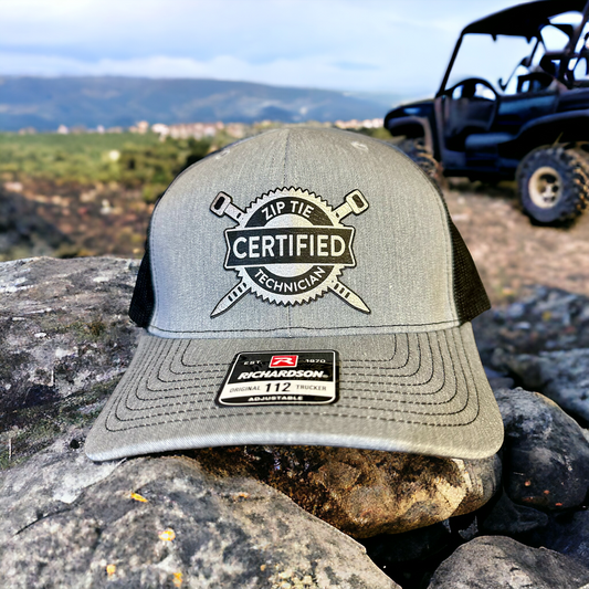 Certified Zip Tie Technician X Logo Patch Hat