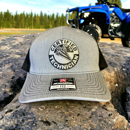 Certified Zip Tie Technician Round Logo Patch Hat