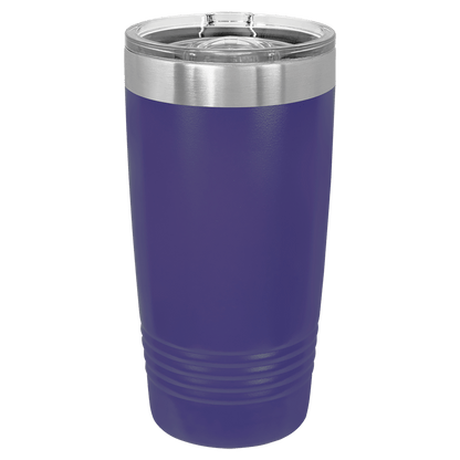 American Flag Guns 20oz Insulated Tumbler with Clear Slider Lid