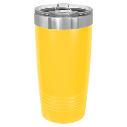 American Flag Guns 20oz Insulated Tumbler with Clear Slider Lid