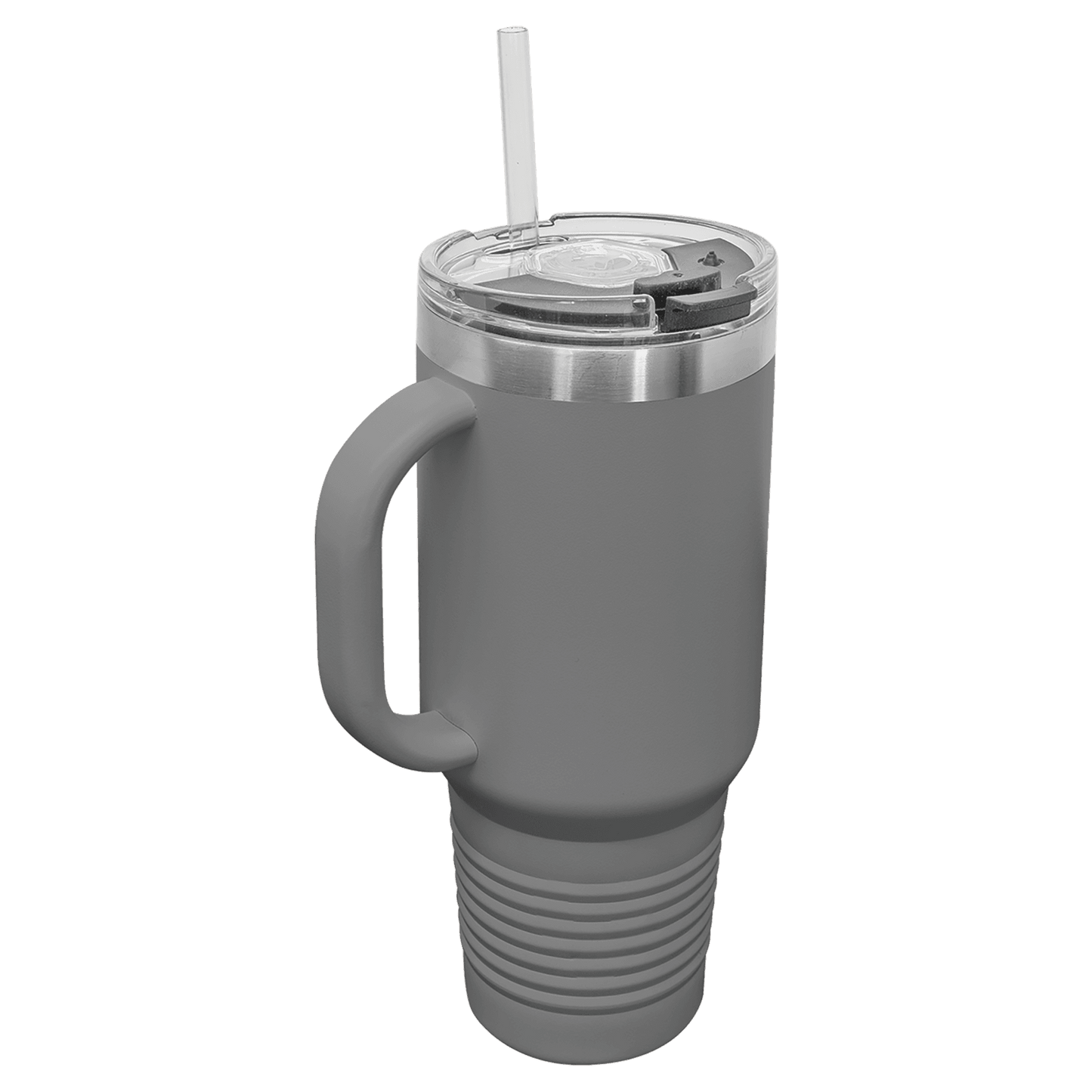 Your Logo on a Stainless Insulated 40oz Tumbler with Handle, Straw, & Lid
