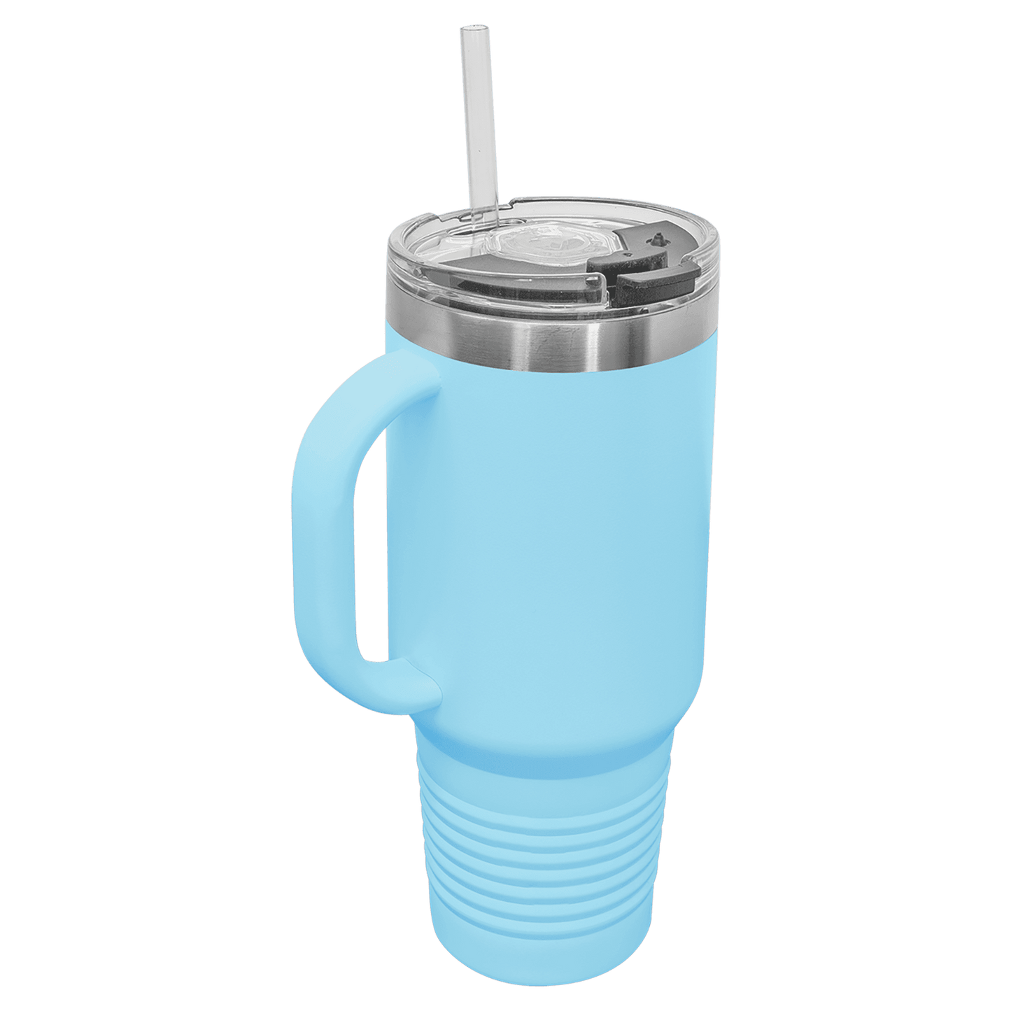 Your Logo on a Stainless Insulated 40oz Tumbler with Handle, Straw, & Lid