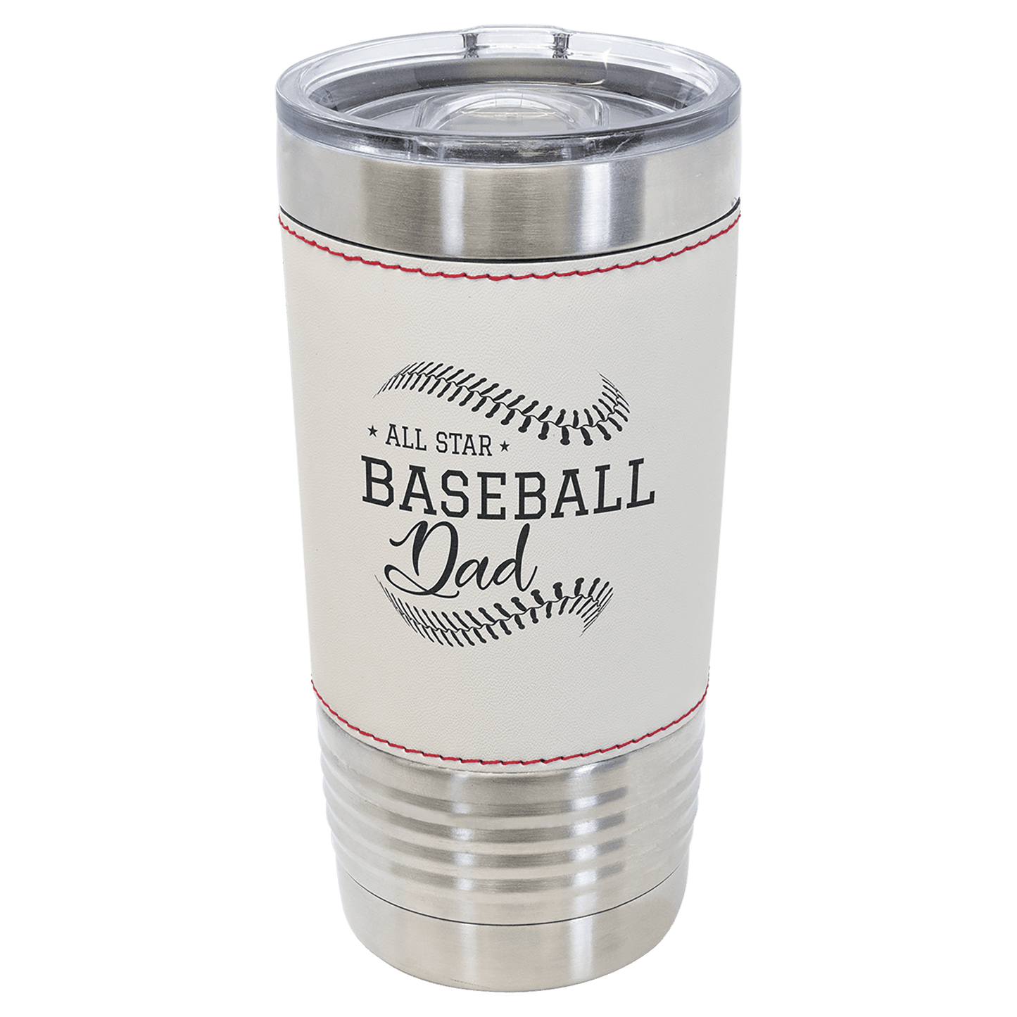 Your Logo on a 20oz Baseball Tumbler with Slider Lid