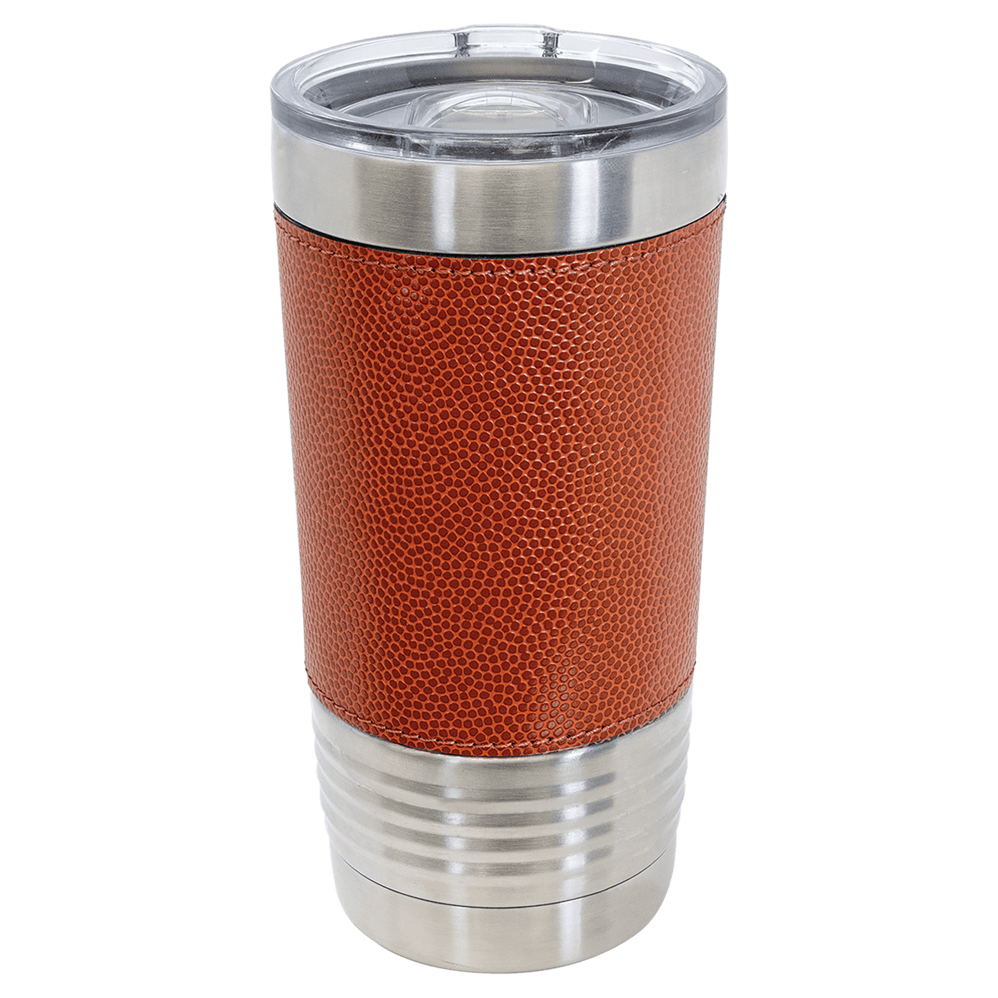 Your Logo on a 20oz Basketball Tumbler with Slider Lid