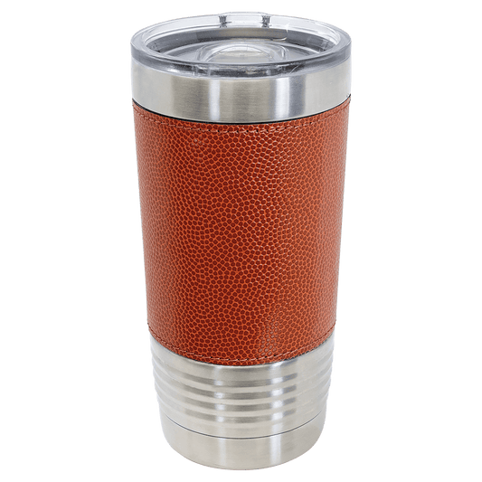 Your Logo on a 20oz Basketball Tumbler with Slider Lid